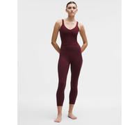 lululemon - Groove No Line High Rise Tight 25" Heart para Mujer - Malla - Color Borgoña/Rojo - Talla 10