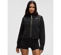 lululemon - High Pile Fleece Vest para Mujer - Forro Polar - Color Negro/Cafe - Talla Chica