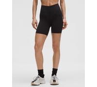 lululemon - Mallas Cortas de Talle Superalto Glow Up para Mujer - 15 cm - Color Negro - Talla 4