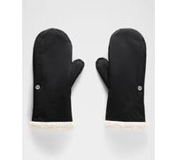 lululemon - Manoplas de Tejido Bouclé Forradas - Forro Polar - Color Negro - Talla Grande