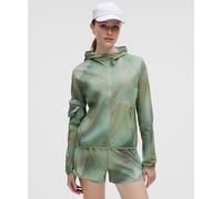 lululemon - Packable Trail Running Jacket para Mujer - Color Verde/Tie Dye - Talla 14