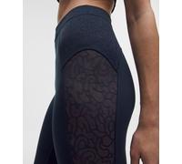 lululemon - Paisley Sheer Lace Jacquard Panelled High Rise Tight 25" para Mujer - Malla - Color Azul - Talla 10