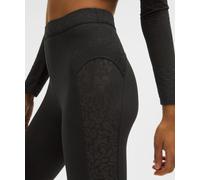 lululemon - Paisley Sheer Lace Jacquard Panelled High Rise Tight 25" para Mujer - Malla - Color Negro - Talla 8