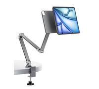 LULULOOK Soporte magnético para iPad Pro 11 1st/2nd/3rd/4th,Air 11 M3/M2, Air 10.9 4th/5th, Soporte de Aluminio Muy Resistente con Brazo Plegable y Base de sujeción giratoria 360