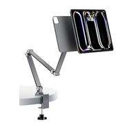 LULULOOK Soporte magnético para iPad Pro 13 Pulgadas M4 (2024), Soporte de Aluminio Muy Resistente con Brazo Plegable y Base de sujeción giratoria 360