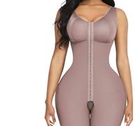 LULUMAIC Body para Mujer Fajas con Control de Barriga Levantador de glúteos Talla Grande Entrenador de Cintura Body Completo (Color: Natural, Talla: L) (Natural L) (Natural XL)
