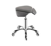LULUMAIC Silla de Silla Ajustable de taburetes de elevación de Gasolina con Apoyo Trasero, Taburete de Belleza con Silla de Asiento Giratorio