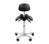 LULUMAIC Silla de Silla ergonómica Silla de Montar Ajustable con Respaldo para el hogar, Dental, salón, Asiento de Oficina, b, m