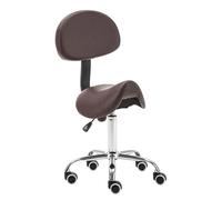 LULUMAIC Silla de sillín Silla giratoria rodante con Soporte Trasero y Ruedas Silla ergonómica de elevación de Gas Ajustable para clínica