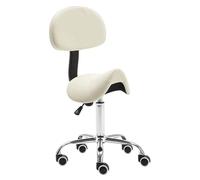 LULUMAIC Silla de sillín Silla giratoria rodante con Soporte Trasero y Ruedas Silla ergonómica de elevación de Gas Ajustable para clínica