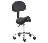 LULUMAIC Silla de sillín Silla giratoria rodante con Soporte Trasero y Ruedas Silla ergonómica de elevación de Gas Ajustable para clínica
