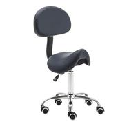 LULUMAIC Silla de sillín Silla giratoria rodante con Soporte Trasero y Ruedas Silla ergonómica de elevación de Gas Ajustable para clínica