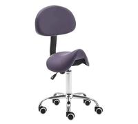 LULUMAIC Silla de sillín Silla giratoria rodante con Soporte Trasero y Ruedas Silla ergonómica de elevación de Gas Ajustable para clínica