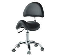 LULUMAIC Silla de Taburete ergonómico con Soporte Trasero Altura Ajustable higienista Dental Silla giratoria para Cocina/Tienda/Hospital