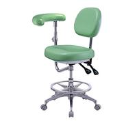 LULUMAIC Silla Dental Silla de médico Altura Ajustable con Respaldo de 360 ° Silla de heces giratoria para la Oficina de Trabajo de pedicura clínica, b, 45 a 56 cm