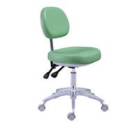 LULUMAIC Silla Dental Silla médica Altura Ajustable con Respaldo de 360 ° Silla de heces giratoria para la Oficina de Trabajo de pedicura clínica, a, de 49 a 66 cm