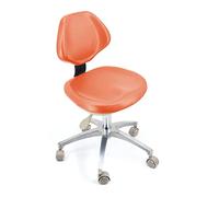 LULUMAIC Silla Dentista Ajustable Silla de Taburete de Doctor Rotación de 360 Grados con Respaldo de la Silla de Oficina en el hogar de Cuero PU, b, XL