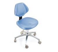 LULUMAIC Silla Dentista Ajustable Silla de Taburete del médico Silla de 360 Grados con la Silla de Oficina en el hogar de Cuero con Respaldo del Respaldo, D, XL