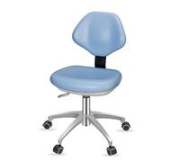 LULUMAIC Silla Dentista Taburete de médico Altura Ajustable con Ruedas y Silla ergonómica de Respaldo 360 Silla de elevación giratoria PU Cuero, c