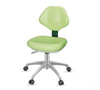 LULUMAIC Silla Dentista Taburete del médico Altura Ajustable con Ruedas y Silla ergonómica de Respaldo 360 Silla de elevación giratoria PU Cuero, b