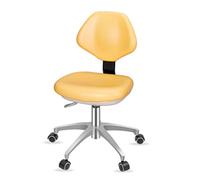 LULUMAIC Silla Dentista Taburete del médico Altura Ajustable con Ruedas y Silla ergonómica de Respaldo 360 Silla de elevación giratoria PU Cuero, D