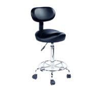 LULUMAIC Sillas de heces de Silla Ajustables hidráulicamente enrollables con la Carga ergonómica de la Silla de Montura giratoria Carga de Silla de Rodadura 330 lbs