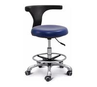 LULUMAIC Taburete Enrollable Altura Ajustable 360 ° Rotación Rotación PU Cadera PU Silla Silla Ergonómica Tabilla para Dentista y salón