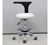 LULUMAIC Taburete Enrollable Altura Ajustable 360 ° Rotación Rotación PU Cadera PU Silla Silla Ergonómica Tabilla para Dentista y salón