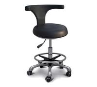 LULUMAIC Taburete Enrollable Altura Ajustable 360 ° Rotación Rotación PU Cadera PU Silla Silla Ergonómica Tabilla para Dentista y salón