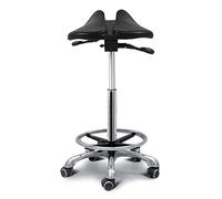 LULUMAIC Taburete ergonómico Silla giratoria Silla de Silla de monda Enrollable con Anillo de Banda de Rodadura, Estilo 1