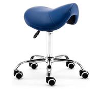 LULUMAIC Taburete ergonómico sillín con Ruedas PU Cuero giratriz Asiento sillón sillín Silla 48-60 cm Ajustable para Tatuaje/Belleza/Lanas/Masaje/Dental