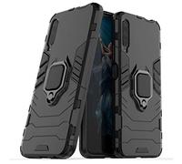 LuluMain Compatible con Huawei Y9s, Honor 9X, Honor9X Pro Funda, Anillo Metálico Sujeción Soporte Antichoque Caja (Funciona con el Montaje de Coche Magnético) Doble Capa Case Carcasa (Negro)