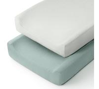 lulumoon Funda para cambiador de muselina: funda para cambiador de pañales de bebé, sábanas para cambiar pañales para niñas y niños