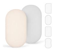 lulumoon Juego de 2 sábanas de muselina para bebé, 55 x 90 cm, para arco y cama auxiliar, algodón Oeko-Tex, transpirable, apto para Babybay Maxi/Babybay Boxspring