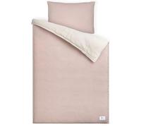 lulumoon Juego de Ropa de Cama Infantil de Muselina de 100 x 135 cm, Funda nórdica de 100 x 135 cm y Funda de Almohada de 40 x 60 cm, de algodón, Ligera y cómoda, Color Gris y Verde, 100 x 135 + 40 x