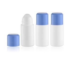 Lulupack 75ml Rollerball vacío contenedor de aceite esencial desodorante Roll On botellas aplicador Rollon recargable paquete de 3