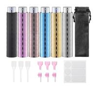 Lulupack 8ml Portátil Recargable Perfume Atomizador, Viaje Pulverizador,Agua Colonia Dispensador,Botella Spray(6pcs, Diamante brillante)