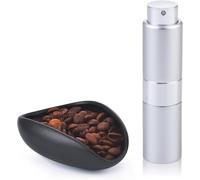 Lulupack Taza dosificadora de granos de café, botella de agua de café y bandeja dosificadora, accesorios para hacer espresso de una sola dosis, bandeja medidora de granos para barista