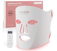 LumaDoc Terapia de Luz con Mascarilla Facial Radiance Pro+ LED, Terapia de Luz Roja para Arrugas, Terapia de Luz Infrarroja y Azul, 122 LED, Apagado Automático de 10 Minutos
