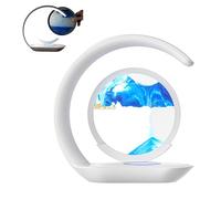 Lumaflow Sandscape Charger, 3in1 Lumaflow Sandscape Wireless Charger, Art Decor Fast Charging Station, Moving Sand Picture Sandscapes Lamp, Sand Art Desk Decorations, Home Decor Gift (Blue)