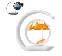 Lumaflow Sandscape Charger, 3in1 Lumaflow Sandscape Wireless Charger, Art Decor Fast Charging Station, Moving Sand Picture Sandscapes Lamp, Sand Art Desk Decorations, Home Decor Gift (Orange)