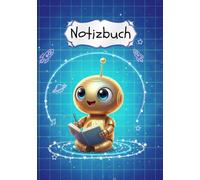 LumaKlang Notizbuch: Notizbuch für Kinder, kariert, zum Schreiben, Rechnen und Malen