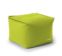 Lumaland Beanbag Lounge Modular | Puf Impermeable | Taburete Ligero y Expandible Individualmente | Juego de Salón para Interior y Exterior | Asiento Lavable para Jardín | 54x54x40 cm [Manzana Verde]