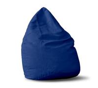 Lumaland Beanbag Puff Otomano XL Comfort Line | 80 x 65 cm & 220Lt | Sillón Gigante Infantil & Gamer para una Comodidad Total | Cojín de Relax con Costuras Reforzadas y Relleno de Perlas EPS [Royal]