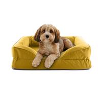 Lumaland Cama ortopédica para Perros para Exterior e Interior, 70 x 60 cm, Ideal para Perros pequeños, Suelo Antideslizante, Relleno y Funda Lavable, Resistente al Agua
