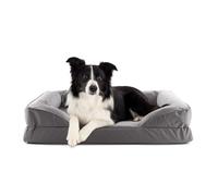 Lumaland Cama ortopédica para Perros para Exterior e Interior, 90 x 65 cm, Ideal para Perros medianos, Suelo Antideslizante, Relleno y Funda Lavable, Resistente al Agua