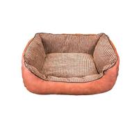 Lumaland Cama ortopédica para Perros para Exterior e Interior, sofá ergonómico para Perros de 70 x 60 cm, Ideal para Perros pequeños, Suelo Antideslizante, Relleno y Funda Lavable, Cesta para Perros