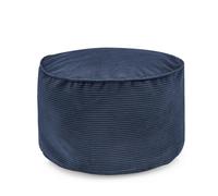 LUMALAND Comfort Line Pouf - Cojín de Pana para Interior (25 x 45 cm, 50 L, 3 en 1, puf Compacto, Mesa o reposapiés)