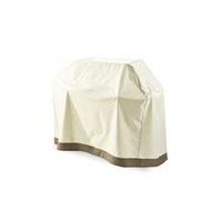 Lumaland Cubierta para Barbacoa de 183 x 68 x 133 cm, Resistente al Agua, Tejido Oxford 600D, 280 g/m², Resistente a los Rayos UV, para Verano, Invierno, Color Beige