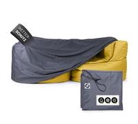 LUMALAND Funda protectora contra la intemperie para 2 elementos modulares | Lona para puf resistente a la intemperie | Funda protectora impermeable | Protección contra la lluvia, protección solar para